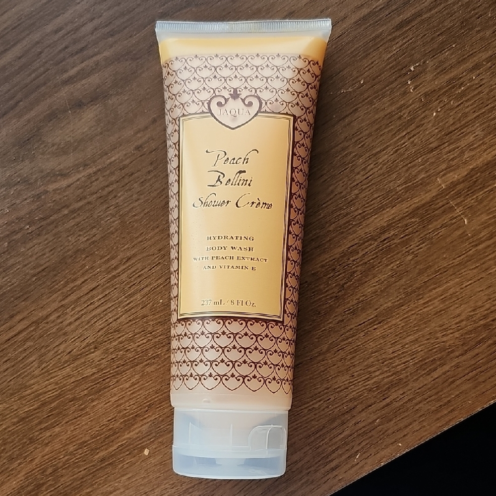 New Jaqua Peach Bellini Shower Creme Hydrating Body Wash Vitamin E - Sealed
